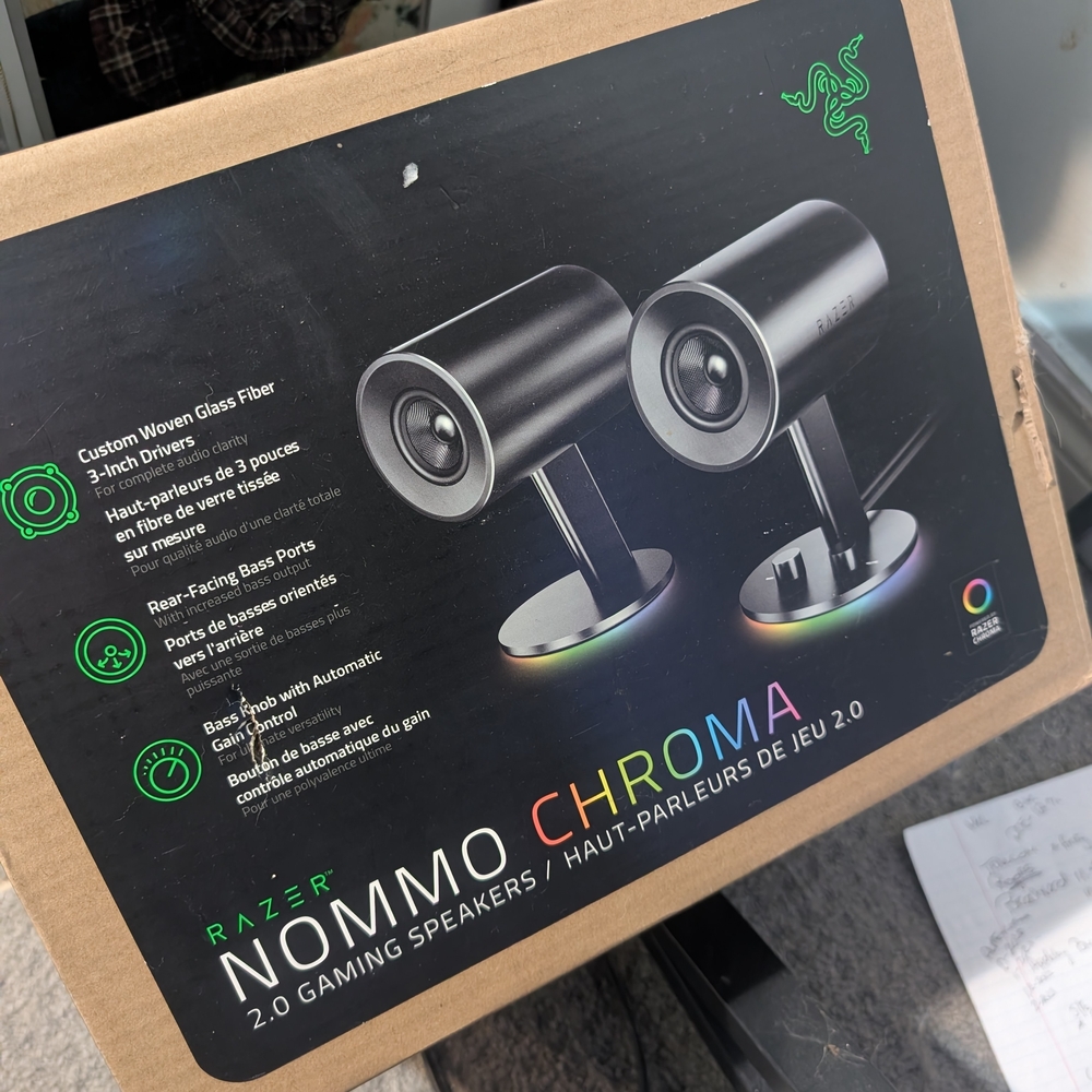 Razer Nommo Chroma 2.0 Gaming Speakers - Black